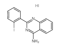 4-Quinazolinamine,2-(2-iodophenyl)-, hydriodide (1:1) structure