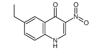4-Quinolinol,6-ethyl-3-nitro-(9CI) Structure