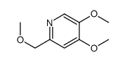 4,5-dimethoxy-2-(methoxymethyl) pyridine结构式