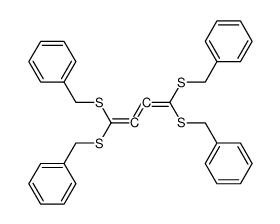 1,1,4,4-tetrakis(benzylsulfanyl)butatriene Structure
