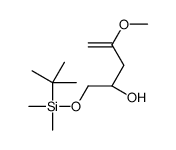 (2S)-1-[tert-butyl(dimethyl)silyl]oxy-4-methoxypent-4-en-2-ol结构式