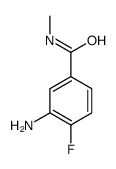 3-amino-4-fluoro-N-methylbenzamide(SALTDATA: FREE) Structure