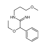 2-Ethoxy-N1-(3-methoxypropyl)-2-phenylacetamidine结构式