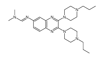 N'-[2,3-bis-(4-propyl-piperazin-1-yl)-quinoxalin-6-yl]-N,N-dimethyl-formamidine结构式