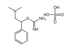 [2-(dimethylamino)-1-phenylethyl] carbamimidothioate,sulfuric acid Structure