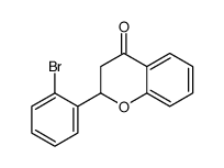 2-(2-bromophenyl)-2,3-dihydrochromen-4-one结构式