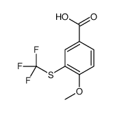 4-methoxy-3-(trifluoromethylsulfanyl)benzoic acid结构式