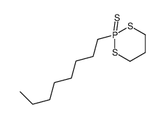 2-octyl-2-sulfanylidene-1,3,2λ5-dithiaphosphinane结构式