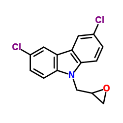 3,6-Dichloro-9-(oxiran-2-ylmethyl)-9H-carbazole结构式