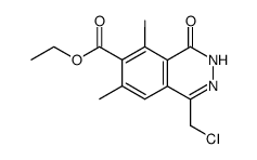 4-chloromethyl-7-ethoxycarbonyl-6,8-dimethyl-1(2H)-phthalazinone Structure