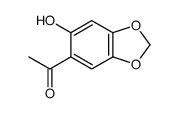 1-(6-hydroxy-1,3-benzodioxol-5-yl)ethanone结构式