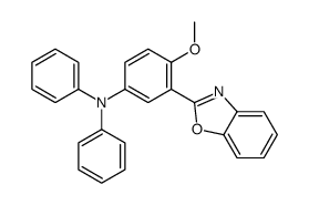 3-(1,3-benzoxazol-2-yl)-4-methoxy-N,N-diphenylaniline Structure