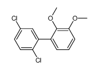 2,5-dichloro-2',3'-dimethoxybiphenyl结构式