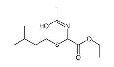 ethyl 2-acetamido-2-(3-methylbutylsulfanyl)acetate结构式