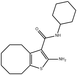 2-氨基-N-环己基-4,5,6,7,8,9-六氢环辛基[B]噻吩-3-甲酰胺图片