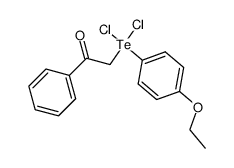 Phenacyl-[4-aethoxy-phenyl]-tellurdichlorid Structure