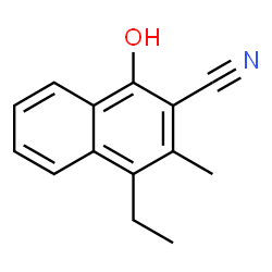 2-Naphthalenecarbonitrile,4-ethyl-1-hydroxy-3-methyl-(9CI)结构式