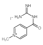 Pyridinium,4-[[(aminoiminomethyl)amino]carbonyl]-1-methyl-, iodide (1:1) structure