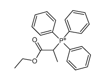 P-(1-carbethoxyethyl)triphenylphosphonium cation Structure