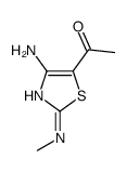 Ethanone, 1-[4-amino-2-(methylamino)-5-thiazolyl]- (9CI) structure