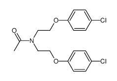 N,N-bis(2-(4-chlorophenoxy)ethyl)acetamide Structure