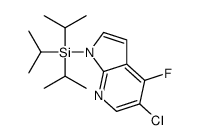 (5-chloro-4-fluoropyrrolo[2,3-b]pyridin-1-yl)-tri(propan-2-yl)silane结构式