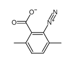 3,6-dimethylbenzenediazonium 2-carboxylate结构式