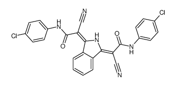 2,2'-(1H-isoindole-1,3(2H)-diylidene)bis[N-(4-chlorophenyl)-2-cyanoacetamide]结构式