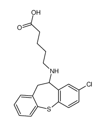 10-[(4-Carboxybutyl)amino]-8-chloro-10,11-dihydrodibenzo[b,f]thiepin Structure