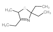 Thiazole, 2,5-dihydro-5-methyl-2,2,4-triethyl-结构式