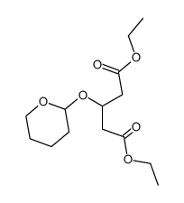 3-tetrahydropyran-2-yloxy-pentanedioic acid diethyl ester结构式