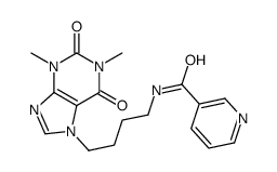 N-[4-(1,3-dimethyl-2,6-dioxopurin-7-yl)butyl]pyridine-3-carboxamide Structure