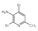2,4-Dibromo-6-methylpyridin-3-amine结构式