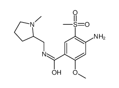 4-amino-2-methoxy-N-[(1-methylpyrrolidin-2-yl)methyl]-5-methylsulfonylbenzamide Structure