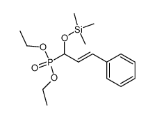 diethyl 1-trimethylsilyloxy-3-phenyl-2-propenylphosphonate结构式