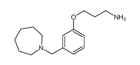 3-[3-(azepan-1-ylmethyl)phenoxy]propan-1-amine结构式