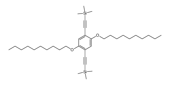 1,4-bis(decyloxy)-2,5-bis(trimethylsilylethynyl)benzene Structure