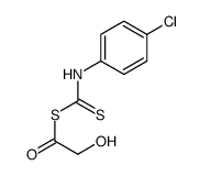 4-Chlorophenyldithiocarbamic acid carboxymethyl ester结构式