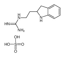 (C-azaniumylcarbonimidoyl)-[2-(2,3-dihydro-1H-indol-2-yl)ethyl]azanium,sulfate结构式