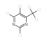 Pyrimidine, 2,4,5-trichloro-6- (trichloromethyl)-结构式