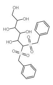 6,6-bis(benzylsulfonyl)hexane-1,2,3,4,5-pentol structure