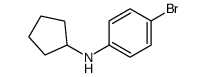 N-CYCLOPENTYL-4-BROMOANILINE结构式