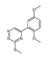 5-(2,5-dimethoxyphenyl)-3-methylsulfanyl-1,2,4-triazine Structure