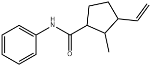 3-Ethenyl-2-methyl-N-phenylcyclopentanecarboxamide结构式
