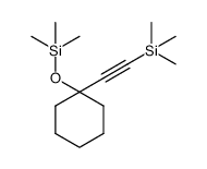 Silane, trimethyl[[1-[(trimethylsilyl)ethynyl]cyclohexyl]oxy]- Structure