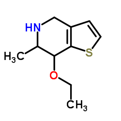 Thieno[3,2-c]pyridine, 7-ethoxy-4,5,6,7-tetrahydro-6-methyl- (9CI)结构式