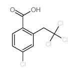 Benzoic acid,4-chloro-2-(2,2,2-trichloroethyl)- Structure