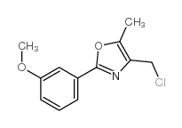 4-(chloroMethyl)-2-(3-Methoxyphenyl)-5-Methyl-1,3-oxazole structure