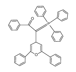 2-(2,6-diphenyl-4H-pyran-4-yl)-1-phenyl-2-(triphenyl-l5-phosphanylidene)ethan-1-one Structure