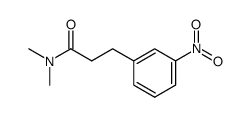 N,N-Dimethyl-3-(3-nitrophenyl)propionamide Structure